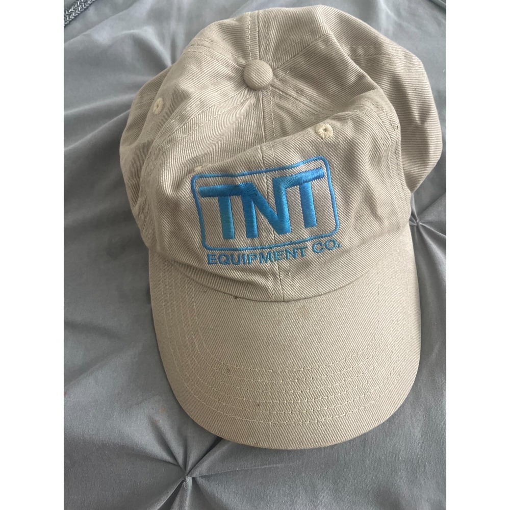 TNT Equipment Co Hat Men Baseball Cap OS Strap Construction‎ Khaki Adjustable OS